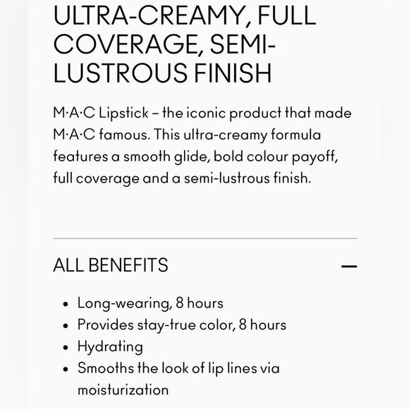 $14 🌙 Mac Cosmetics Amplified Crème Lipstick In Shade Lovers Only #135 - Picture 9 of 9